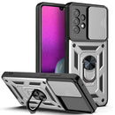 For Samsung Galaxy A33 5G Sliding Camera Design TPU + PC Phone Case(Silver)