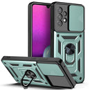 For Samsung Galaxy A33 5G Sliding Camera Design TPU + PC Phone Case(Dark Green)