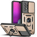 For Samsung Galaxy A33 5G Sliding Camera Design TPU + PC Phone Case(Gold)
