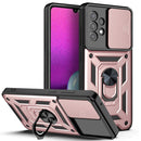 For Samsung Galaxy A33 5G Sliding Camera Design TPU + PC Phone Case(Rose Gold)