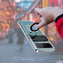 For Samsung Galaxy Z Flip3 5G Sliding Camera Design TPU Phone Case with Ring Holder(Yellow)