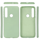 For Motorola G8 Play / One Macro Solid Color Liquid Silicone Shockproof Coverage Case(Green)