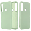 For Motorola G8 Play / One Macro Solid Color Liquid Silicone Shockproof Coverage Case(Green)