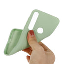 For Motorola G8 Play / One Macro Solid Color Liquid Silicone Shockproof Coverage Case(Green)