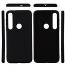 For Motorola G8 Play / One Macro Solid Color Liquid Silicone Shockproof Coverage Case(Black)