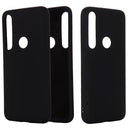 For Motorola G8 Play / One Macro Solid Color Liquid Silicone Shockproof Coverage Case(Black)