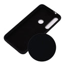 For Motorola G8 Play / One Macro Solid Color Liquid Silicone Shockproof Coverage Case(Black)
