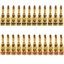 A6522 32 in 1 Car Gold-plated Red and Black 4mm Banana Head Audio Plug