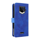 For Oukitel WP15 5G Solid Color Skin Feel Magnetic Buckle Leather Phone Case(Blue)