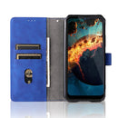 For Oukitel WP15 5G Solid Color Skin Feel Magnetic Buckle Leather Phone Case(Blue)