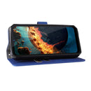 For Oukitel WP15 5G Solid Color Skin Feel Magnetic Buckle Leather Phone Case(Blue)