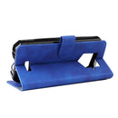 For Oukitel WP15 5G Solid Color Skin Feel Magnetic Buckle Leather Phone Case(Blue)