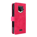 For Oukitel WP15 5G Solid Color Skin Feel Magnetic Buckle Leather Phone Case(Rose Red)