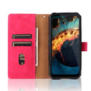 For Oukitel WP15 5G Solid Color Skin Feel Magnetic Buckle Leather Phone Case(Rose Red)