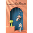 Original Xiaomi Youpin VH F15 Zao 3 In 1 USB Charging Handheld Electric Fan, 3 Speed Adjustment(Pink)