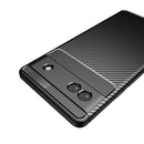 For Google Pixel 6a Carbon Fiber Texture Shockproof TPU Phone Case(Black)