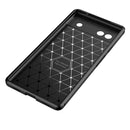 For Google Pixel 6a Carbon Fiber Texture Shockproof TPU Phone Case(Black)