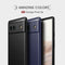 For Google Pixel 6a Brushed Carbon Fiber Texture Shockproof TPU Phone Case(Blue)