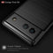 For Google Pixel 6a Brushed Carbon Fiber Texture Shockproof TPU Phone Case(Blue)