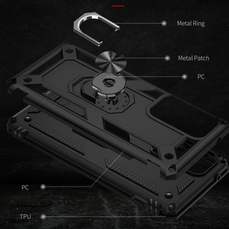For Motorola Edge 20 Pro Shockproof TPU + PC Phone Case(Black)