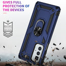 For Motorola Edge 20 Pro Shockproof TPU + PC Phone Case(Blue)