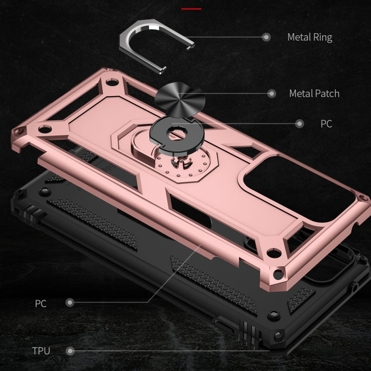 For Motorola Edge 20 Pro Shockproof TPU + PC Phone Case(Rose Gold)
