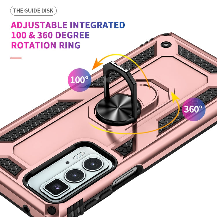 For Motorola Edge 20 Pro Shockproof TPU + PC Phone Case(Rose Gold)