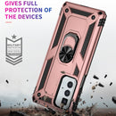 For Motorola Edge 20 Pro Shockproof TPU + PC Phone Case(Rose Gold)
