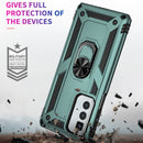 For Motorola Edge 20 Pro Shockproof TPU + PC Phone Case(Dark Green)