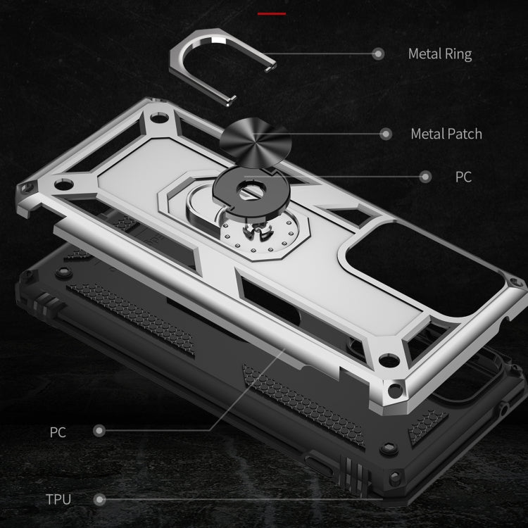 For Motorola Edge 20 Pro Shockproof TPU + PC Phone Case(Silver)