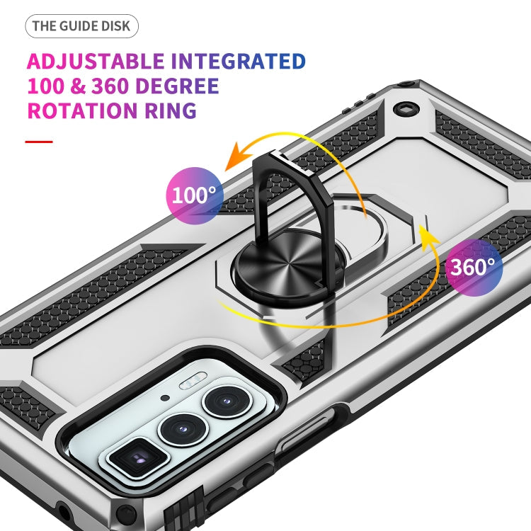 For Motorola Edge 20 Pro Shockproof TPU + PC Phone Case(Silver)