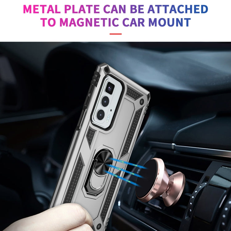 For Motorola Edge 20 Pro Shockproof TPU + PC Phone Case(Silver)