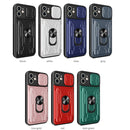 Sliding Camshield Card Phone Case For iPhone 11(Red)
