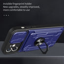 Sliding Camshield Card Phone Case For iPhone 11(Grey Blue)