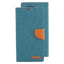 For Samsung Galaxy S22 Ultra 5G GOOSPERY CANVAS DIARY Canvas Texture Leather Phone Case(Dark Green)