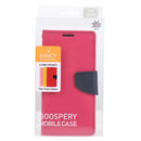For Samsung Galaxy S22+ 5G GOOSPERY FANCY DIARY Cross Texture Leather Phone Case(Rose Red)