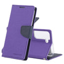 For Samsung Galaxy S22+ 5G GOOSPERY FANCY DIARY Cross Texture Leather Phone Case(Purple)