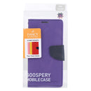 For Samsung Galaxy S22+ 5G GOOSPERY FANCY DIARY Cross Texture Leather Phone Case(Purple)