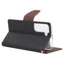 For Samsung Galaxy S22+ 5G GOOSPERY FANCY DIARY Cross Texture Leather Phone Case(Coffee)