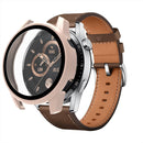For Huawei Watch GT 3 46mm PC + Tempered Glass Watch Protective Case(Pink)