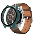 For Huawei Watch GT 3 46mm PC + Tempered Glass Watch Protective Case(Olive Green)