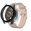 For Huawei Watch GT 3 46mm PC + Tempered Glass Watch Protective Case(Black)