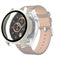 For Huawei Watch GT 3 46mm PC + Tempered Glass Watch Protective Case(Creamy-white)