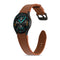 For Samsung Galaxy Watch4 40mm/44mm Double-sided Leather Watch Band(Brown)