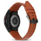 For Samsung Galaxy Watch4 40mm/44mm Double-sided Leather Watch Band(Brown)