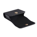 For Samsung Galaxy Z Flip3 5G Checkered Texture Waist Hanging Phone Case(Black)