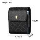For Samsung Galaxy Z Flip3 5G Checkered Texture Waist Hanging Phone Case(Black)