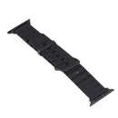 Silicone Watch Band + Watch Case Set For Apple Watch Series 7 41mm(Black)