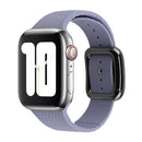 Black Buckle Silicone Watch Band For Apple Watch Series 7 41mm / 6&SE&5&4 40mm / 3&2&1 38mm(Lavender Grey)