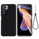 For Xiaomi Redmi Note 11 Pro China / Note 11 Pro+ Liquid Silicone Phone Case(Black)